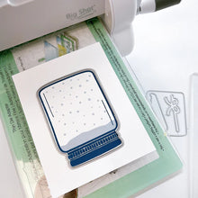 Load image into Gallery viewer, Catherine Pooler - Stamp & Die Set - Mason Jar. Build your own winter Pinterest craft with the Mason Jar Snow Globe Stamps & Dies. This pairing gives you everything you need to make your own paper snow globe cards and shakers. Available at Embellish Away located in Bowmanville Ontario Canada.