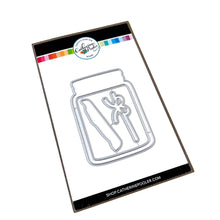 Load image into Gallery viewer, Catherine Pooler - Stamp & Die Set - Mason Jar. Build your own winter Pinterest craft with the Mason Jar Snow Globe Stamps & Dies. This pairing gives you everything you need to make your own paper snow globe cards and shakers. Available at Embellish Away located in Bowmanville Ontario Canada.