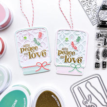 Load image into Gallery viewer, Catherine Pooler - Stamp & Die Set - Mason Jar. Build your own winter Pinterest craft with the Mason Jar Snow Globe Stamps & Dies. This pairing gives you everything you need to make your own paper snow globe cards and shakers. Available at Embellish Away located in Bowmanville Ontario Canada. Example by brand ambassador.