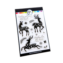 Load image into Gallery viewer, Catherine Pooler - Stamp & Die Set - Peaceful Deer. Create elegant, winter-themed cards. Available at Embellish Away located in Bowmanville Ontario Canada.