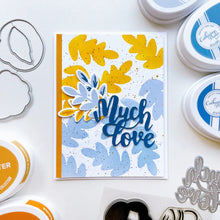 Load image into Gallery viewer, Catherine Pooler - Stamp & Die Set - Perfect Peonies. Don't you love a sophisticated floral? The Perfect Peonies Stamp & Die Set is a gorgeous, floral layering set. Available at Embellish Away located in Bowmanville Ontario Canada. Example by brand ambassador.