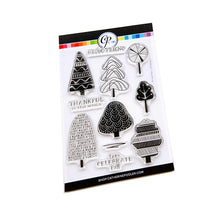 Load image into Gallery viewer, Catherine Pooler - Stamp & Die Set - Printed Trees. We adore patterned anything! Available at Embellish Away located in Bowmanville Ontario Canada.