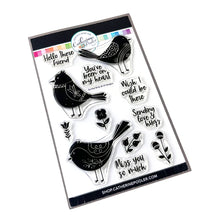 Load image into Gallery viewer, Catherine Pooler - Stamp & Die Set - Quilted Birds. Who wouldn't love the sweet birds in the Quilted Birds Set? This set of patterned birds and flower stamps is perfect for any occasion. Available at Embellish Away located in Bowmanville Ontario Canada