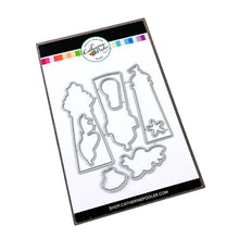 Load image into Gallery viewer, Catherine Pooler - Stamp & Die Set - Scenic Lighthouses. The Scenic Lighthouses Set has three unique, hand drawn lighthouses. The outline lighthouse image is perfect for coloring with ink pads and Blender Pens or Copic or Alcohol Markers. Available at Embellish Away located in Bowmanville Ontario Canada.