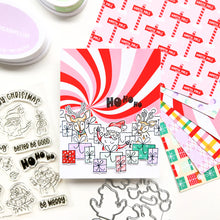 Load image into Gallery viewer, Catherine Pooler - Sentiments Stamp & Die Set - Season's Peekings. Available at Embellish Away located in Bowmanville Ontario Canada. Example by Amanda at Catherine Pooler Designs.