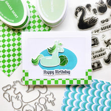 Load image into Gallery viewer, Catherine Pooler - Stamp & Die Set - Swim Sip Repeat. Available at Embellish Away located in Bowmanville Ontario Canada. Example by Catherine Pooler Designs Ambassador.