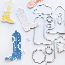 Load image into Gallery viewer, Catherine Pooler - Stamp & Die Set - These Boots. Available at Embellish Away located in Bowmanville Ontario Canada.