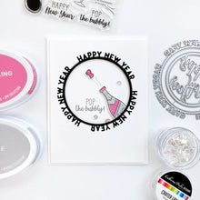 Load image into Gallery viewer, Catherine Pooler - Stamp & Die Set - This Calls for Champagne. Time to celebrate and pop the bubbly! The This Calls for Champagne Stamp Set and Coordinating Dies are ready for a party any time of year. Available at Embellish Away located in Bowmanville Ontario Canada Example by brand ambassador.
