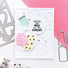 Load image into Gallery viewer, Catherine Pooler - Stamp & Die Set - We Go Together. We go together like donuts and sprinkles! Ready for your cards and projects for Valentines Day, celebrating your bestie, or any day you want to let the one you love know you are "the perfect pair"! Available at Embellish Away located in Bowmanville Ontario Canada. Example by brand ambassador.