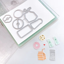 Load image into Gallery viewer, Catherine Pooler - Stamp & Die Set - We Go Together. We go together like donuts and sprinkles! Ready for your cards and projects for Valentines Day, celebrating your bestie, or any day you want to let the one you love know you are "the perfect pair"! Available at Embellish Away located in Bowmanville Ontario Canada