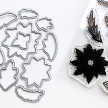 Load image into Gallery viewer, Catherine Pooler - Stamp & Die Set - Winter Arrangement. The Winter Arrangement Floral Stamp & Die Set has a variety of stamps to color or layer for creating beautiful wreaths and swags. Create layers using the dies to make your wreath building a breeze. Available at Embellish Away located in Bowmanville Ontario Canada