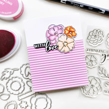 Load image into Gallery viewer, Catherine Pooler - Stamp, Die & Stencil - BUNDLE Set - With Love Floral. Available at Embellish Away located in Bowmanville Ontario Canada. Example by Catherine Pooler Designs.