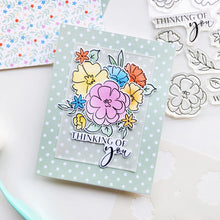 Load image into Gallery viewer, Catherine Pooler - Stamp, Die & Stencil - BUNDLE Set - With Love Floral. Available at Embellish Away located in Bowmanville Ontario Canada. Example by Catherine Pooler Designs.