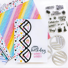 Load image into Gallery viewer, Catherine Pooler - Stamps - Best Birthday Yet. This stamp set is full of birthday sentiments that will round out your cards just right! Tell them "today is all about you" or "you're my favorite reason to celebrate". Available at Embellish Away located in Bowmanville Ontario Canada. Card example by Catherine Pooler.