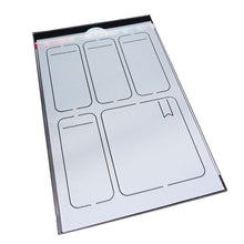 Load image into Gallery viewer, Catherine Pooler - Stencil - At A Glance. This At a Glance reusable stencil is from Catherine Pooler Designs. This stencil is perfect for making a 5 day week on a page of a Canvo or other planner or journal (sold separately). Available at Embellish Away located in Bowmanville Ontario Canada.