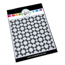 Charger l'image dans la galerie, Catherine Pooler - Stencil - Daisy Duke. The Daisy Duke Stencil is a floral inspired, repeating geometric pattern that celebrates summery fun. Blend some ink over it to add a fun pattern or use your favorite mediums for added texture. Available at Embellish Away located in Bowmanville Ontario Canada.