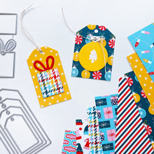 Load image into Gallery viewer, Catherine Pooler - Tag Dies - No Shaking. The No Shaking Tag Dies are the perfect shapes and sizes for embellishing your holiday packages or also can be cute additional elements for cards. Available at Embellish Away located in Bowmanville Ontario Canada. Example by brand ambassador.