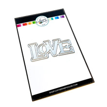 Load image into Gallery viewer, Catherine Pooler - Word Dies - Retro Love. You can always find a reason to send a little love someone's way... The Retro Love Word Die is a layered word die that was created to coordinate with the Music to My Ears Stamp Set and Dies. Available at Embellish Away located in Bowmanville Ontario Canada.