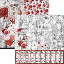 Charger l'image dans la galerie, Ciao Bella - 12x12 Patterns Pad - 8/Pkg - Paris Je t’aime. “Paris Je t’aime” is an elegant and modern collection that celebrates Paris with a refined combination of white, black, and red details. Available at Embellish Away located in Bowmanville Ontario Canada.