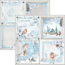 Charger l'image dans la galerie, Ciao Bella - 12x12 Patterns Pad - 8 Sheets - Winter Journey. With beautiful snowy images the Winter Journey collection has a cool color palette of ice blue and white perfect for your Winter projects and greeting cards. Available at Embellish Away located in Bowmanville Ontario Canada