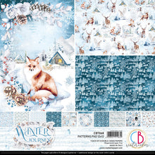 Charger l'image dans la galerie, Ciao Bella - 12x12 Patterns Pad - 8 Sheets - Winter Journey. With beautiful snowy images the Winter Journey collection has a cool color palette of ice blue and white perfect for your Winter projects and greeting cards. Available at Embellish Away located in Bowmanville Ontario Canada