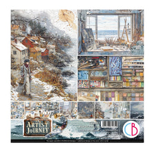 Load image into Gallery viewer, Ciao Bella - 8X8 Paper Pad - An Artist Journey. Includes 12 Sheets. Available at Embellish Away located in Bowmanville Ontario Canada.