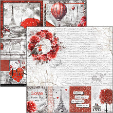 Charger l'image dans la galerie, Ciao Bella - 8x8 Paper Pad - 12/Pkg - Paris Je t’aime. “Paris Je t’aime” is an elegant and modern collection that celebrates Paris with a refined combination of white, black, and red details. Available at Embellish Away located in Bowmanville Ontario Canada