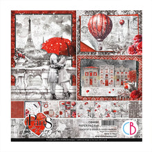 Charger l'image dans la galerie, Ciao Bella - 8x8 Paper Pad - 12/Pkg - Paris Je t’aime. “Paris Je t’aime” is an elegant and modern collection that celebrates Paris with a refined combination of white, black, and red details. Available at Embellish Away located in Bowmanville Ontario Canada