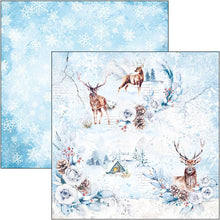 Load image into Gallery viewer, Ciao Bella - 8x8 Paper Pad - 12/Pkg - Winter Journey. With beautiful snowy images the Winter Journey collection has a cool color palette of ice blue and white perfect for your Winter projects and greeting cards. Available at Embellish Away located in Bowmanville Ontario Canada