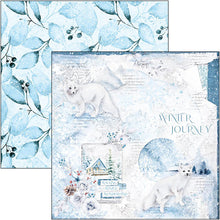 Load image into Gallery viewer, Ciao Bella - 8x8 Paper Pad - 12/Pkg - Winter Journey. With beautiful snowy images the Winter Journey collection has a cool color palette of ice blue and white perfect for your Winter projects and greeting cards. Available at Embellish Away located in Bowmanville Ontario Canada