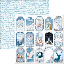 Load image into Gallery viewer, Ciao Bella - 8x8 Paper Pad - 12/Pkg - Winter Journey. With beautiful snowy images the Winter Journey collection has a cool color palette of ice blue and white perfect for your Winter projects and greeting cards. Available at Embellish Away located in Bowmanville Ontario Canada