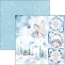 Load image into Gallery viewer, Ciao Bella - 8x8 Paper Pad - 12/Pkg - Winter Journey. With beautiful snowy images the Winter Journey collection has a cool color palette of ice blue and white perfect for your Winter projects and greeting cards. Available at Embellish Away located in Bowmanville Ontario Canada
