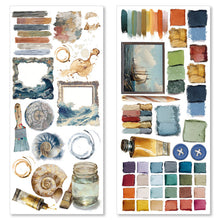 Load image into Gallery viewer, Ciao Bella - Art Stickers Uncut Transparent Adhesive Sheets - An Artist Journey. 5 sheets. Available at Embellish Away located in Bowmanville Ontario Canada.