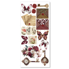 Load image into Gallery viewer, Ciao Bella - Art Stickers Uncut Transparent Adhesive Sheets - Book Lover. Includes 5 sheets. Available at Embellish Away located in Bowmanville Ontario Canada.