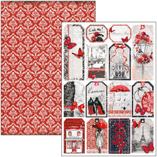Charger l'image dans la galerie, Ciao Bella - Creative Pad A4 9/Pkg - Paris Je t’aime. An elegant and modern collection that celebrates Paris with a refined combination of white, black, and red details. Available at Embellish Away located in Bowmanville Ontario Canada