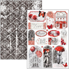 Charger l'image dans la galerie, Ciao Bella - Creative Pad A4 9/Pkg - Paris Je t’aime. An elegant and modern collection that celebrates Paris with a refined combination of white, black, and red details. Available at Embellish Away located in Bowmanville Ontario Canada