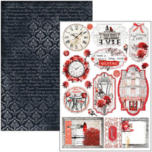 Charger l'image dans la galerie, Ciao Bella - Creative Pad A4 9/Pkg - Paris Je t’aime. An elegant and modern collection that celebrates Paris with a refined combination of white, black, and red details. Available at Embellish Away located in Bowmanville Ontario Canada