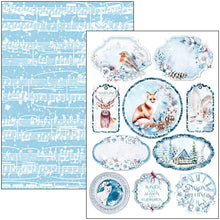 Load image into Gallery viewer, Ciao Bella - Creative Pad A4 9/Pkg - Winter Journey. With beautiful snowy images the Winter Journey collection has a cool color palette of ice blue and white perfect for your Winter projects and greeting cards. Available at Embellish Away located in Bowmanville Ontario Canada