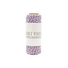 Load image into Gallery viewer, Craft Perfect - Striped Bakers Twine. Craft Perfect Striped Bakers Twine is a classic baker's twine style and a high-quality cord making it perfect for decorating a number of paper craft and mixed media projects. Available at Embellish Away located in Bowmanville Ontario Canada.