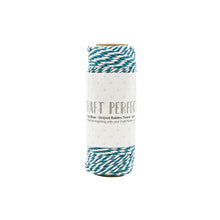 Load image into Gallery viewer, Craft Perfect - Striped Bakers Twine. Craft Perfect Striped Bakers Twine is a classic baker's twine style and a high-quality cord making it perfect for decorating a number of paper craft and mixed media projects. Available at Embellish Away located in Bowmanville Ontario Canada.
