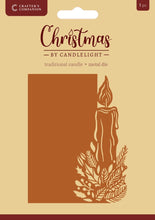 Charger l'image dans la galerie, Crafter's Companion - Die - Christmas by Candlelight - Traditional Candle. Size: 2.4'' x 5.7'' Available at Embellish Away in Bowmanville Ontario Canada.
