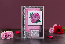 Charger l'image dans la galerie, Crafter's Companion - Sara Signature Clear Stamp - Sending Blooms. Set of 13 acrylic. Size: 5'' x 7''. At Embellish Away in Bowmanville Ontario Canada. Example by brand ambassador.