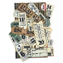 Load image into Gallery viewer, Elizabeth Craft - Clear Stamps - Tickets. This is a versatile stamp for a variety of occasions. This stamp can be used with your favorite inks, markers, embossing powders, watercolors, colored pencils, and other crafting mediums (sold separately). Available at Embellish Away located in Bowmanville Ontario Canada. Example by brand ambassador.