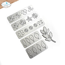 Load image into Gallery viewer, Elizabeth Craft - Metal Die - Mini Florals 2. Dies are perfect for cards, scrapbooks, journals, gift cards, bookmarks and more. Simply cut the shapes and decorate in your favorite way. Available at Embellish Away located in Bowmanville Ontario Canada.