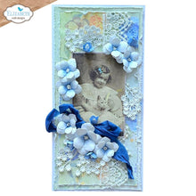 Load image into Gallery viewer, Elizabeth Craft - Metal Die - Mini Florals 2. Dies are perfect for cards, scrapbooks, journals, gift cards, bookmarks and more. Simply cut the shapes and decorate in your favorite way. Available at Embellish Away located in Bowmanville Ontario Canada. Example by brand ambassador.