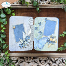 Load image into Gallery viewer, Elizabeth Craft - Metal Die - Mini Florals 2. Dies are perfect for cards, scrapbooks, journals, gift cards, bookmarks and more. Simply cut the shapes and decorate in your favorite way. Available at Embellish Away located in Bowmanville Ontario Canada. Example by brand ambassador.