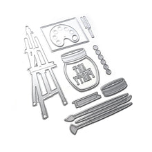 將圖片載入圖庫檢視器 Elizabeth Craft - Metal Die - Planner Essentials 59 - Art Party. Elizabeth Craft dies will give an added touch to any paper project. This package contains a set of 11 metal dies. Easel Die Size: 2.1x6.5 inches. Available at Embellish Away located in Bowmanville Ontario Canada.