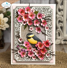 Charger l'image dans la galerie, 4 sizes of elegant 3D cherry blossoms, perfect for adding depth and layers to your floral designs. Available at Embeillish Away located in Bowmanville Ontario Canada. Example by brand ambassador.