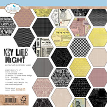 Cargar imagen en el visor de la galería, Elizabeth Crafts - Double-Sided Cardstock Pack 12"X12" - Key Lime Night. The perfect start to scrapbook pages, cards and more! This package contains one 12x12 inch double-sided paper pad on 80lb printed cardstock. Available at Embellish Away located in Bowmanville Ontario Canada.