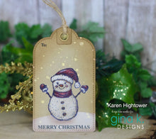 Load image into Gallery viewer, Gina K. Designs - Die - Shaker Tags. Gina K Designs wafer thin metal-etched dies are the highest quality available for your paper crafting projects. Available at Embellish Away located in Bowmanville Ontario Canada. Example by Karen Hightower.